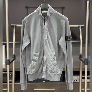 STONE ISLAND ZIP-UP SWEATSHIRT